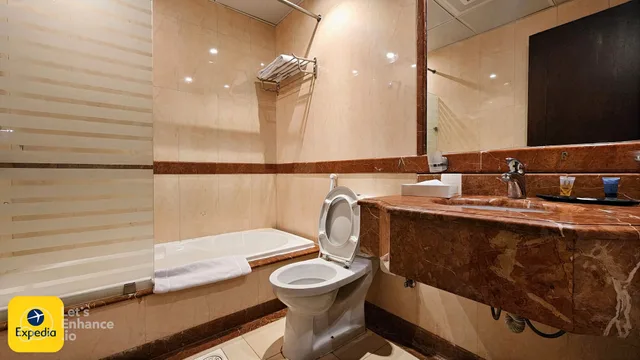 شقة ديلوكس بسرير كينج وثلاثة أسرّة بغرفتي نوم، لازورد بالاس للشقق الفندقية(Lazourd Palace Hotel Apartments) 4/4