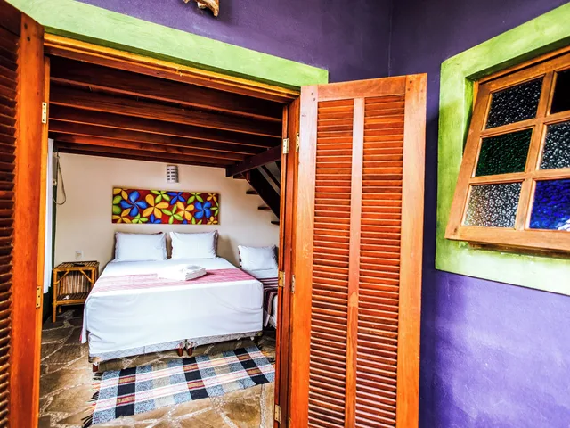 غرفة عائلية بسرير كوين وسريرين فرديين، Velinn Pousada Catamara Brasil 6/10