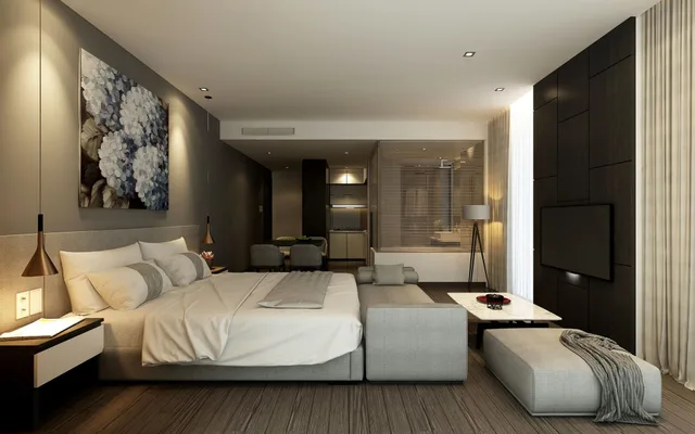 جناح بسرير كينج، Everland Hotel 7/10