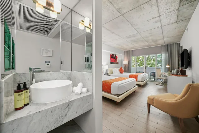 غرفة ديلوكس بسرير مزدوج بشرفة، Riviera Suites South Beach 8/10