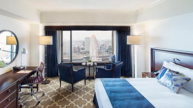 غرفة بريميوم بسرير كينج بإطلالة على المدينة مع دخول الصالة، InterContinental Yokohama Grand 1/5
