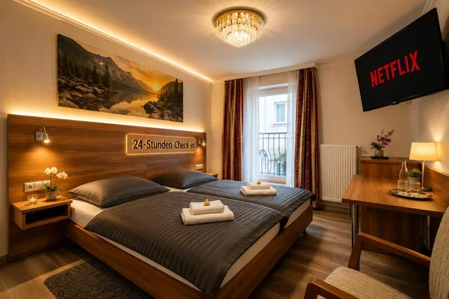 غرفة ديلوكس بسرير مزدوج، Hotel Kennedy Nuremberg 2/6