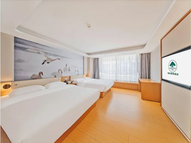 غرفة بزنس عائلية، GreenTree Inn North WeiHai Station North International Bathing Beach Hotel 2/2