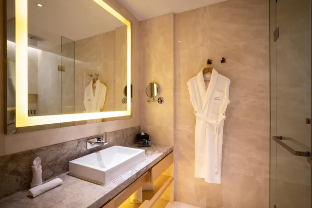 غرفة ديلوكس بسرير كينج بإطلالة على البحيرة، Novotel Suzhou Sip 8/10