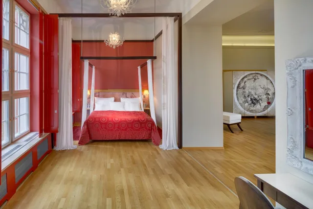 جناح رئاسي بسرير كينج، Chateau Heralec 3/4