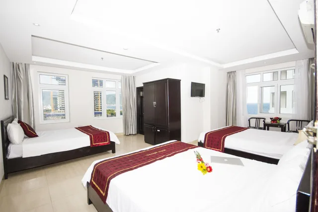 غرفة عائلية بسريرين مزدوجين بإطلالة على البحر، Misa Hotel 10/10