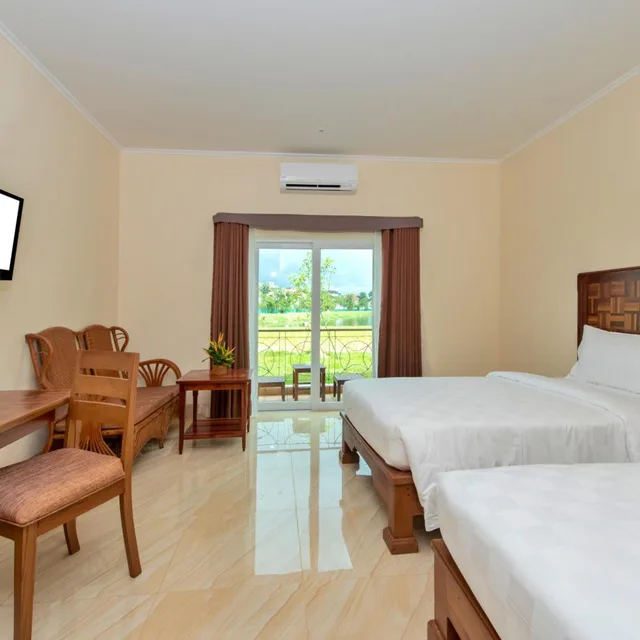غرفة سوبيريور بسرير فردي بإطلالة على الحديقة، Sokha Palace Siem Reap Hotel 1/9