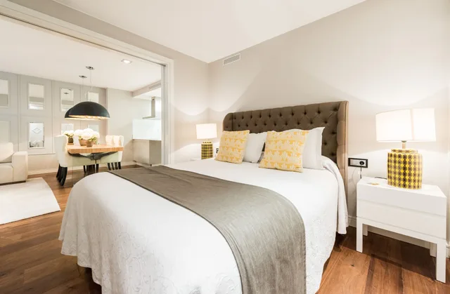 شقة كومفورت بسرير كوين بغرفة نوم واحدة مع أريكة، Gran View Apartments Madrid 2/5