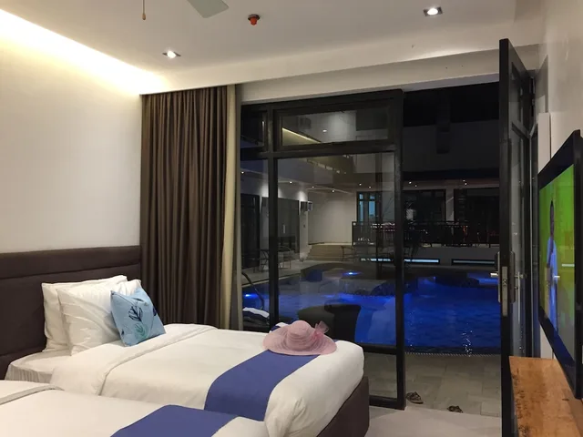 غرفة ديلوكس بسريرين مزدوجين، White Breeze Palawan Boutique Hotel 5/10