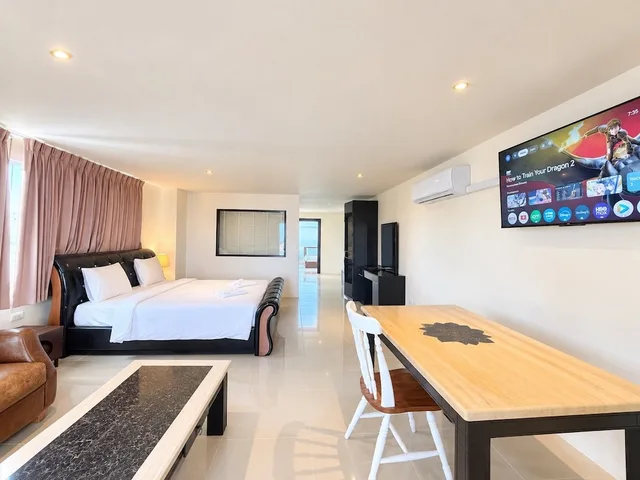 غرفة عائلية بسريرين كينج بإطلالة على البحر بغرفتي نوم بمطبخ، Oceanview Treasure Hotel & Residence 8/10