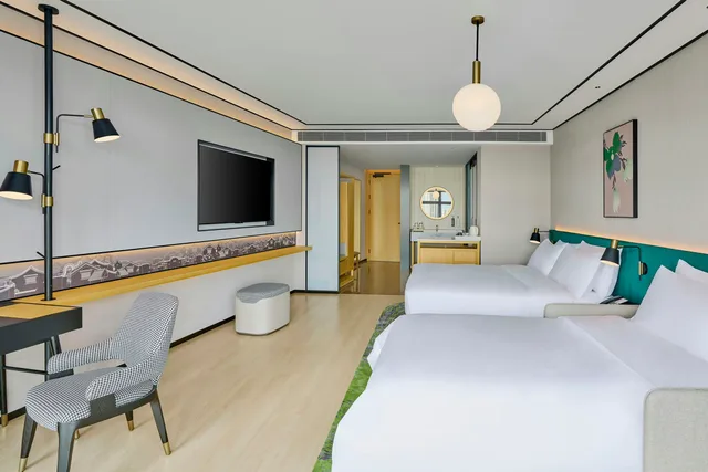 غرفة ديلوكس بسرير كينج، Hilton Garden Inn Foshan Lishui 4/5