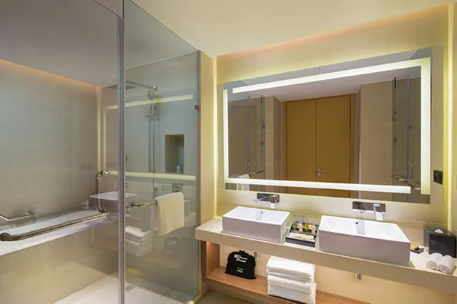 جناح ديلوكس بسرير كينج بغرفة نوم واحدة، Hilton Garden Inn Qidong 2/2