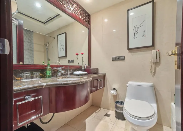غرفة ديلوكس بسرير مزدوج أو سريرين منفصلين، Hangzhou Tianyuan Tower Hotel 4/4