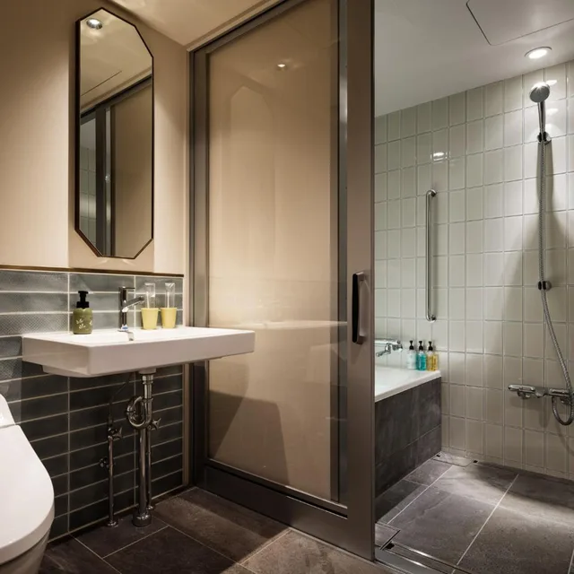 غرفة بسريرين منفصلين لذوي الإعاقة، Kyoto Granbell Hotel 7/7