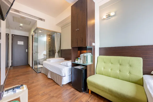 غرفة بسريرين منفصلين، Hotel Les Champs Hualien 1/2
