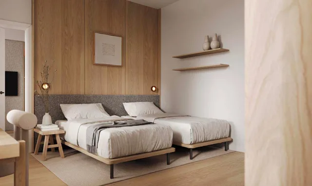 غرفة سوبيريور بسريرين منفصلين، FortyPlusOne Hotel 5/10