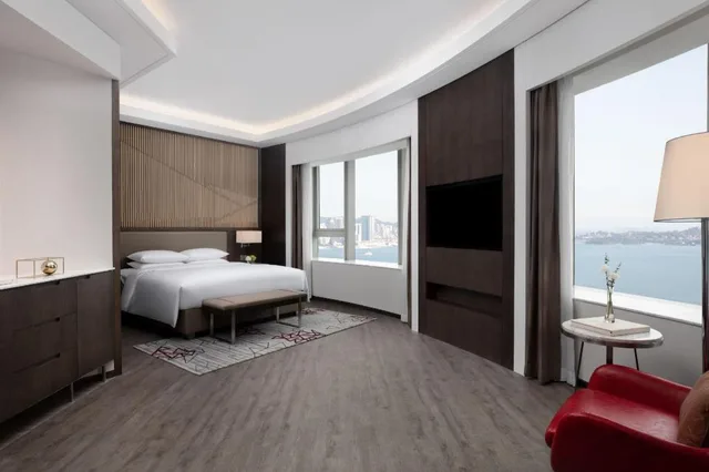 استوديو بسرير كينج بإطلالة على المرفأ، Courtyard Xiamen Haicang 1/4