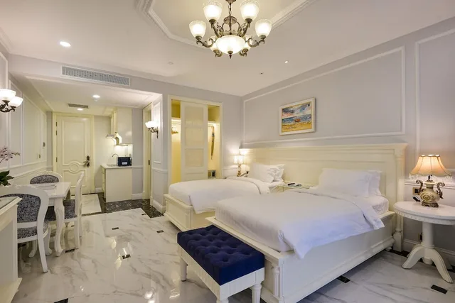 غرفة بريميوم ديلوكس بسريرين منفصلين بإطلالة على البحر، Lan Rung Phuoc Hai Resort And Spa 5/6