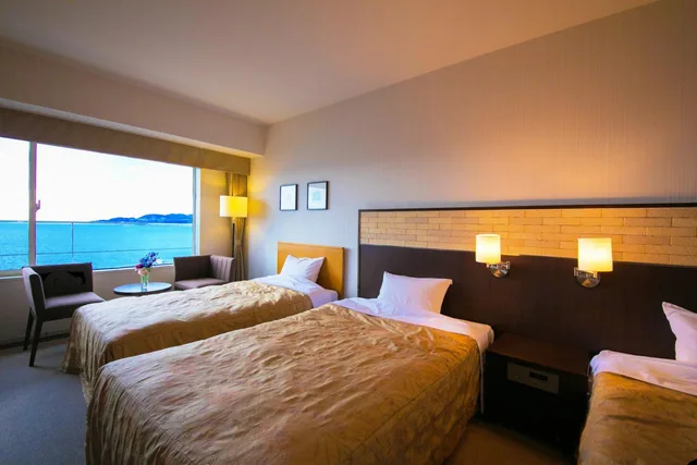غرفة ثلاثية بإطلالة على البحر، Seaside Hotel Maiko Villa Kobe 4/4