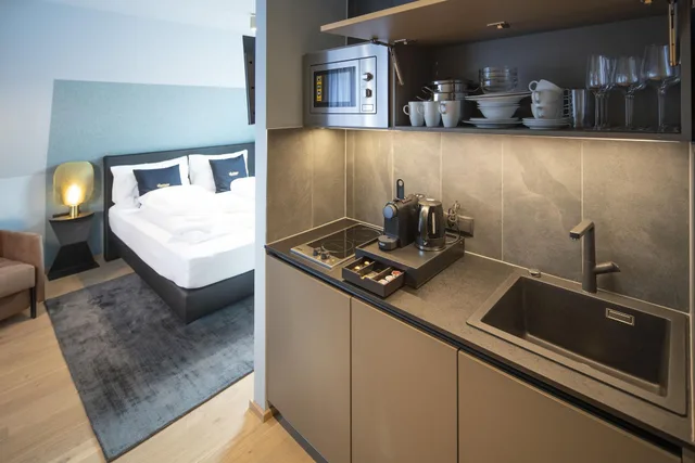 Gold, Apartment، B(L)Ackhome City Apartments 8/8