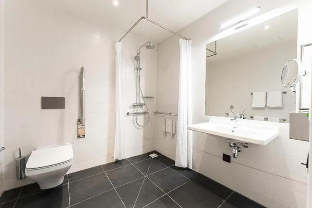 غرفة بسرير مزدوج لذوي الإعاقة، IntercityHotel Leiden 1/1