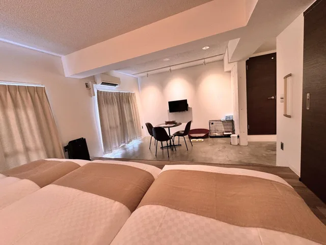 غرفة ثلاثية يُسمح فيها بالحيوانات الأليفة، Riverside Arashiyama 3/5