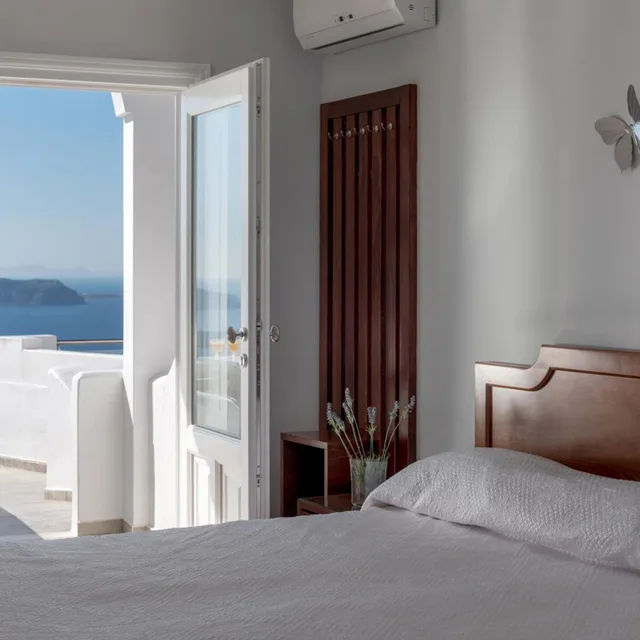غرفة بسرير مزدوج أو سريرين منفصلين، Villa Renos 9/10