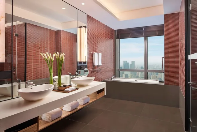 غرفة ديلوكس بسريرين منفصلين مع أريكة، Grand Hyatt Changsha 3/3
