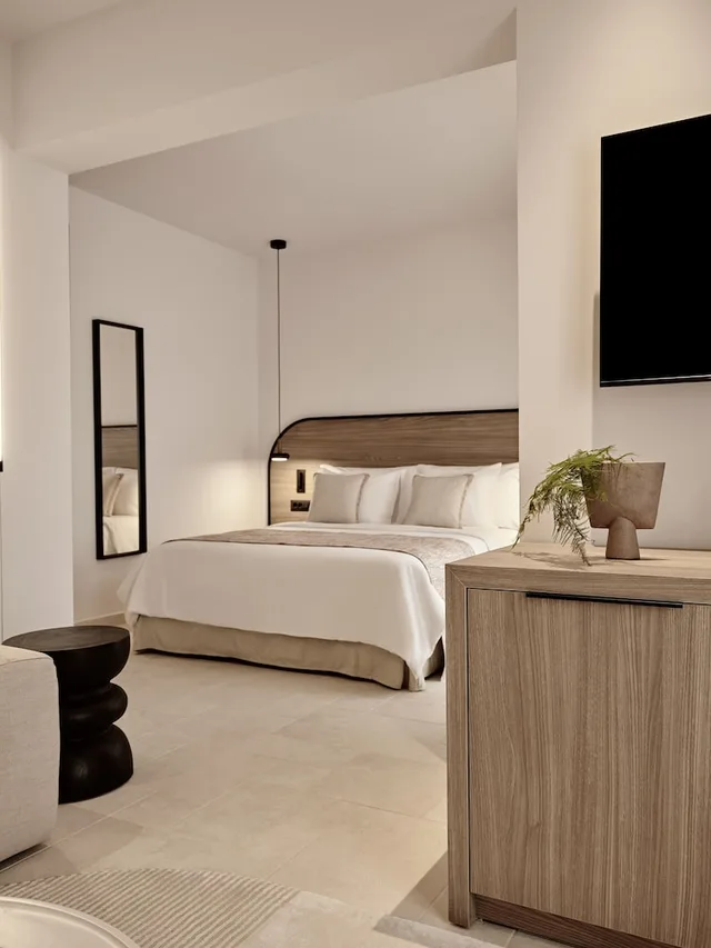 Open Plan, Suite, Queen Bed, Sofa, Private Pool، NAUMA PAROS Design Boutique Hotel Adults Only 3/9