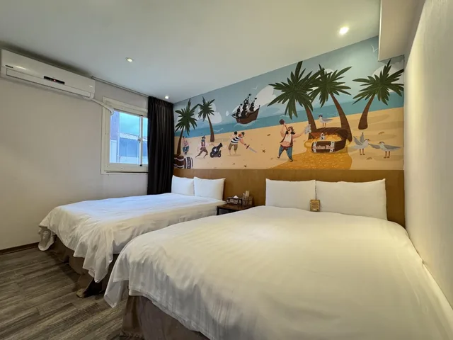 غرفة تنفيذية رباعية بسريرين مزدوجين، Hualien Mango Hotel 2/6