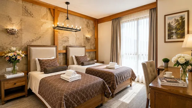 غرفة قياسية بسريرين منفصلين، Shirvanshah Hotel 6/10