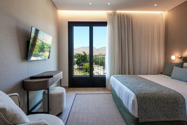 Renovated, Classic, Twin Beds, Mountain View، Hotel Delfinia 5/10