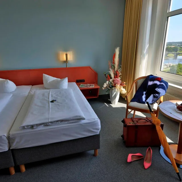 غرفة قياسية بسرير كينج، Hotel Am Terrassenufer 2/4