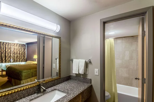 غرفة بسرير كينج للمدخنين، Rodeway Inn Arlington Entertainment District Area 3/3