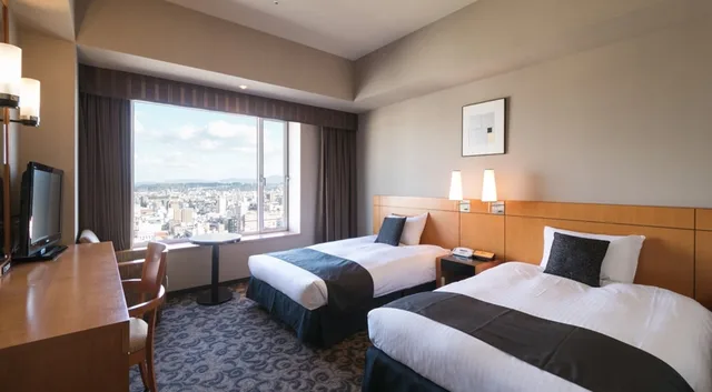 غرفة ديلوكس بسريرين منفصلين، Hotel Nikko Oita Oasis Tower 1/6