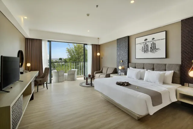 غرفة بسرير كينج بإطلالة على البحر، Klapa Resort 1/1