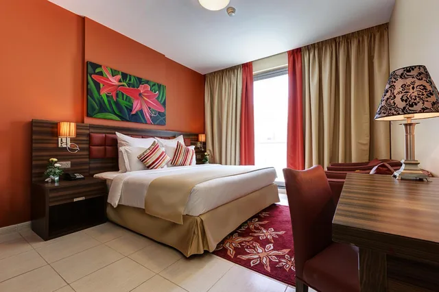 شقة ديلوكس بشرفة بغرفتي نوم، Abidos Hotel Apartments Dubailand 3/8
