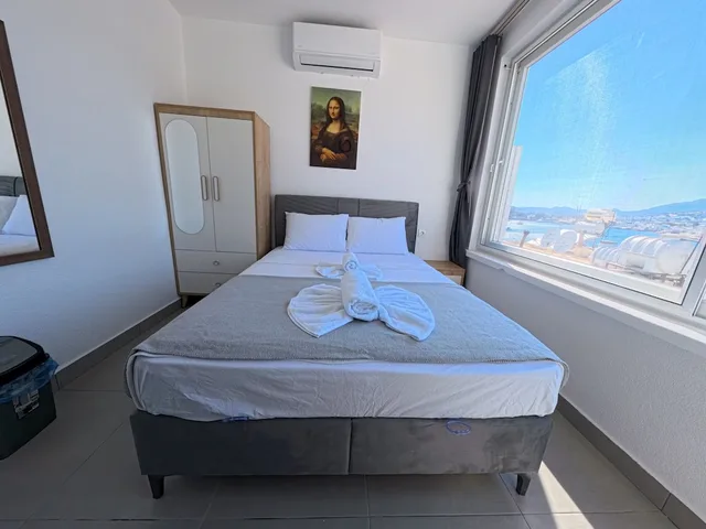 غرفة بانورامية بسرير مزدوج بإطلالة على البحر، Hotel Merhaba 2/10