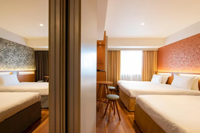 غرفة متصلة بسرير فردي، Karaksa Hotel Grande Shin-Osaka Tower 2/2