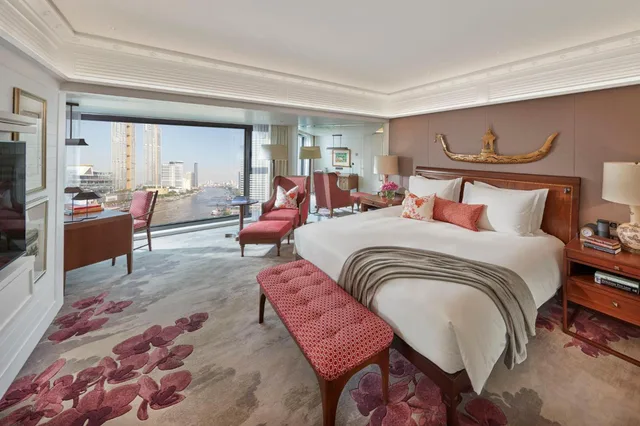 جناح بريميير بسرير مزدوج أو سريرين منفصلين، Mandarin Oriental Bangkok 2/5