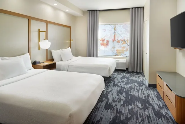 جناح بسريرين كوين بغرفة نوم واحدة مع أريكة لذوي الإعاقة، Fairfield Inn And Suites By Marriott Atlanta Mcdonough 1/4