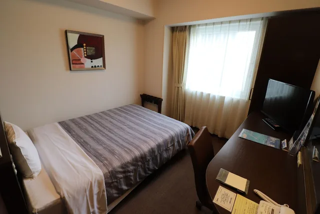 غرفة مفردة بسرير مزدوج للمدخنين، Hotel Route Inn Chitose Ekimae 4/10