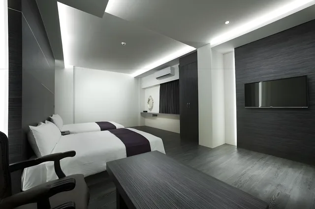 غرفة رباعية بسريرين منفصلين، Fukun 5 Motel 2/2