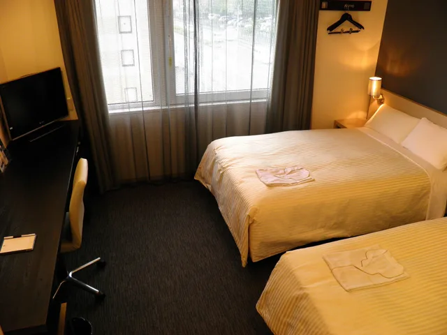 غرفة قياسية بسريرين منفصلين بغرفتي نوم، HOTEL VISTA KUMAMOTO AIRPORT 8/10