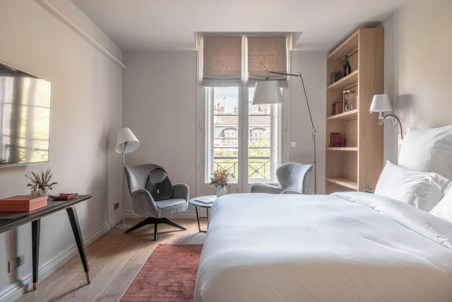 غرفة بريستيج بسرير كينج، Villas Foch Boutique Hotel and Spa Bordeaux 2/4