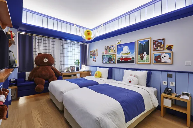 Line Friends, Twin Beds، Sotetsu Hotels The Splaisir Seoul Myeongdong 7/10