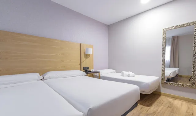 غرفة بسرير مزدوج مع سرير إضافي، Hotel Zentral Mayoral Toledo 2/7