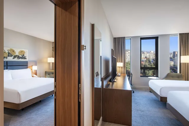 غرفة متصلة عائلية بسرير كينج، Hilton Garden Inn Tbilisi Chavchavadze 1/6