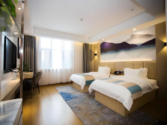 غرفة ديلوكس بسريرين منفصلين، VX Heze Dingtao District Taoyi Road Hotel 1/1
