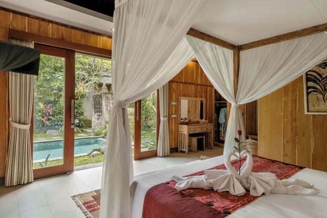 فيلا فاخرة بسرير كينج بإطلالة على الحديقة بغرفة نوم واحدة، Buana Tirta Ubud Villa 1/3